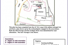 Map of Woodkirk Priory and Church