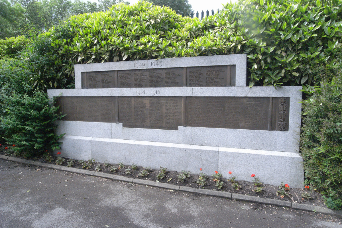 Names on the War Memorial